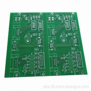 FR4 1.6mm 2-layered PCB with HASL (Lead-free) Finishing and Matte Green Solder Mask, RoHS Mark